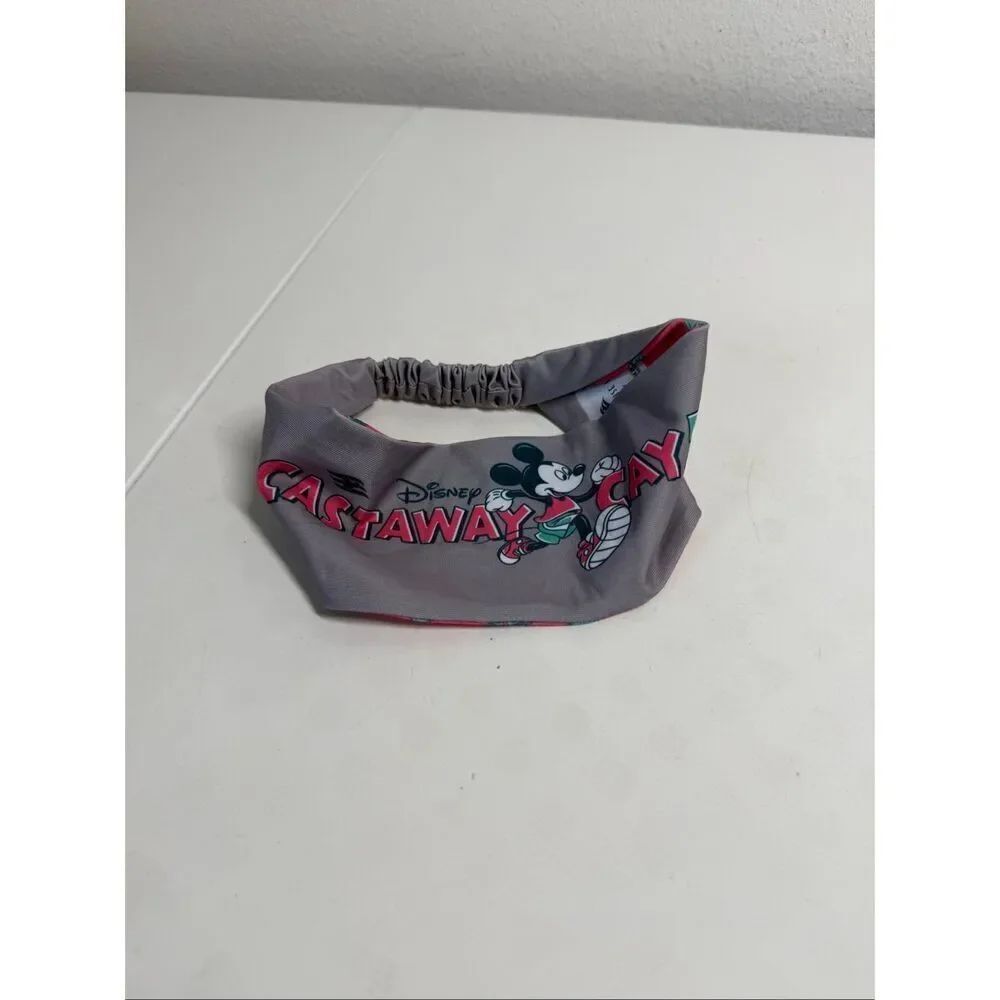 Rare Disney Cruise Limited Edition Headband Mickey Mouse Castaway Cay 5K OS